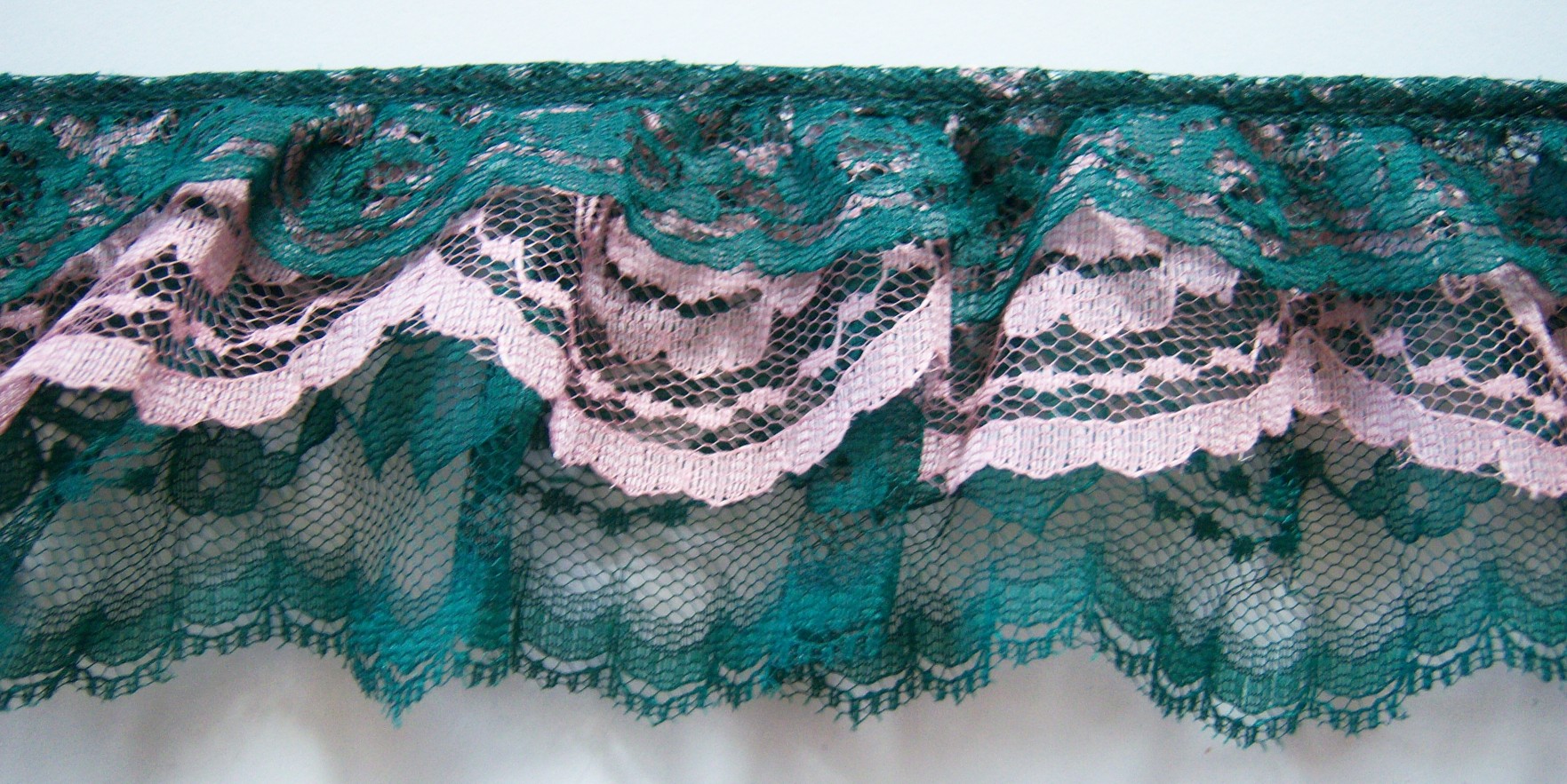 Spruce/Pink/Spruce Triple Lace