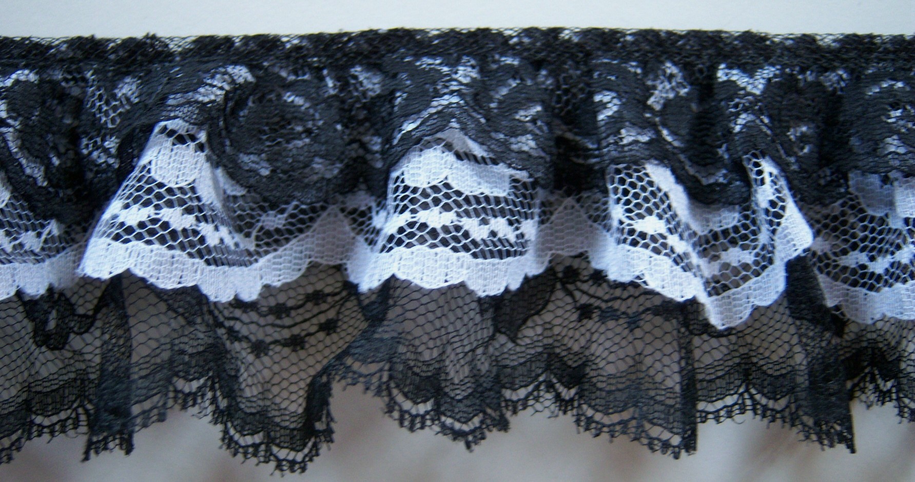 Black/White/Black Lace