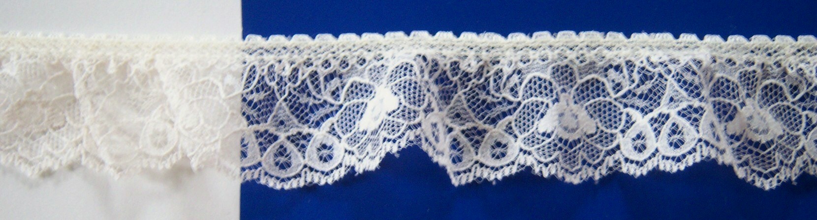 Candlelight 1 3/8" Gathered Lace