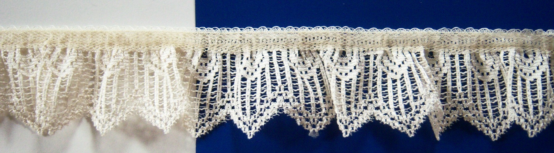 Ecru 1 7/8" Gathered Lace