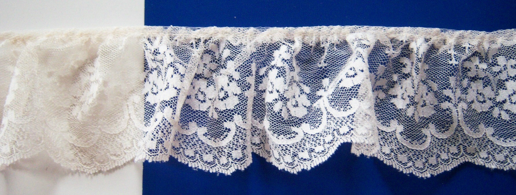 Ecru 3 1/2" Gathered Lace