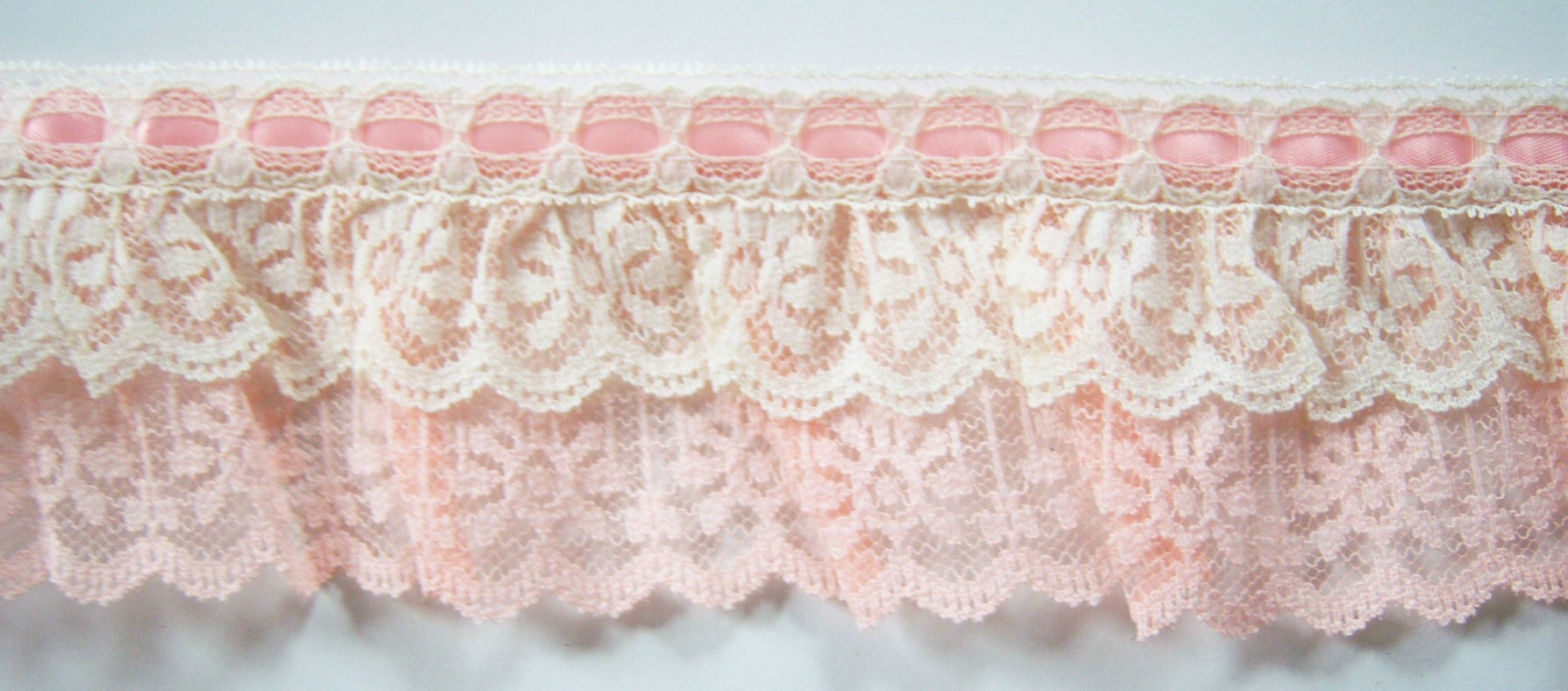 Apricot/Candlelight Ruffled 2 1/2" Lace