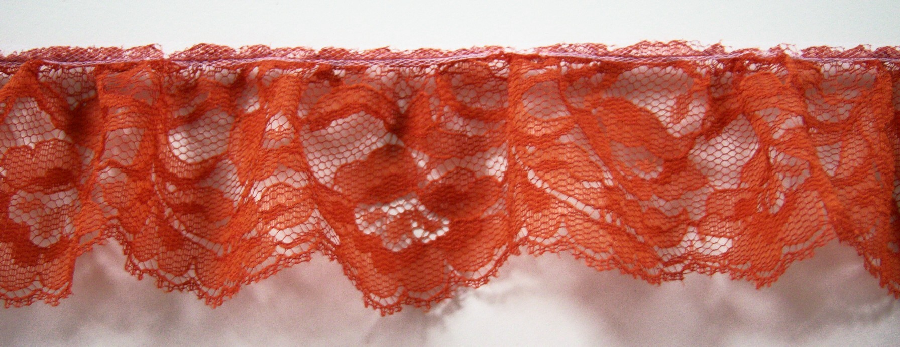 Rust 2 1/2" Ruffled Lace