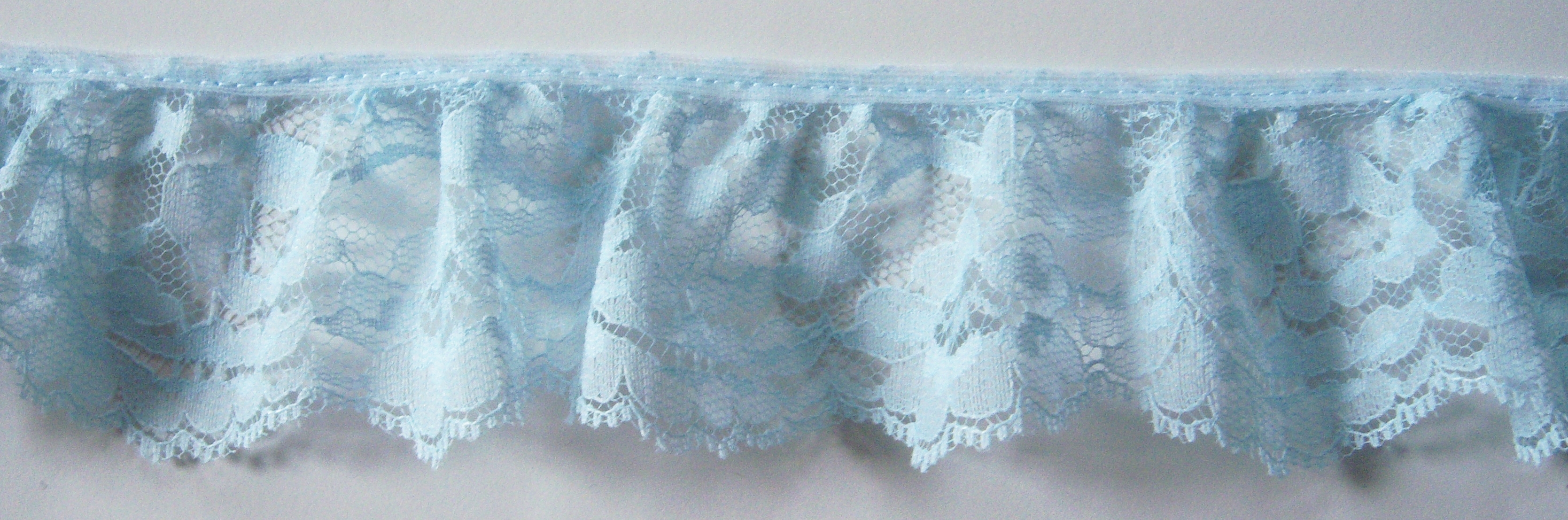 Light Blue 2 1/2" Ruffled Lace