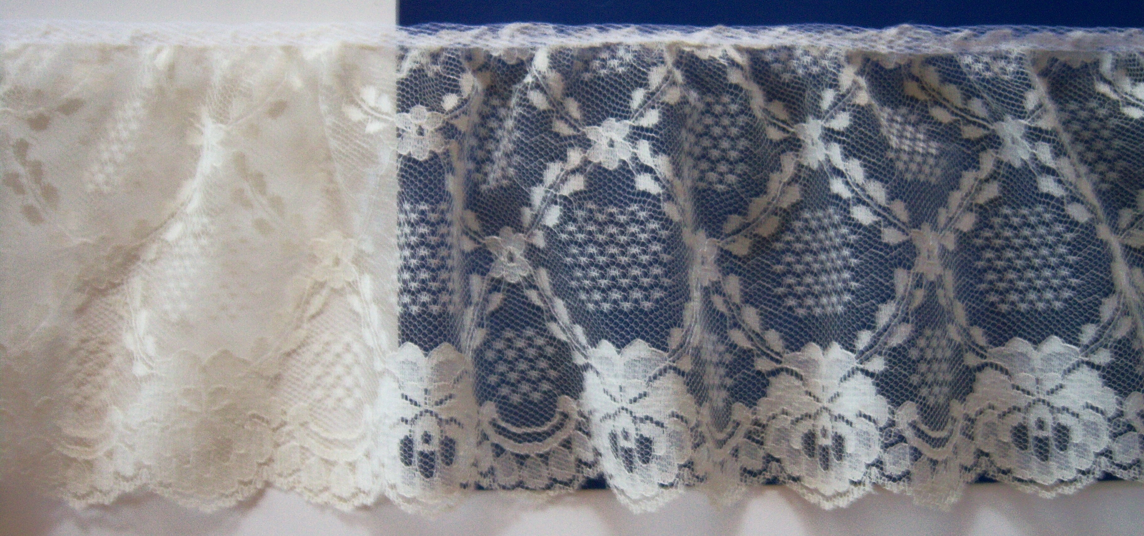 Natural 4 3/4" Gathered Lace