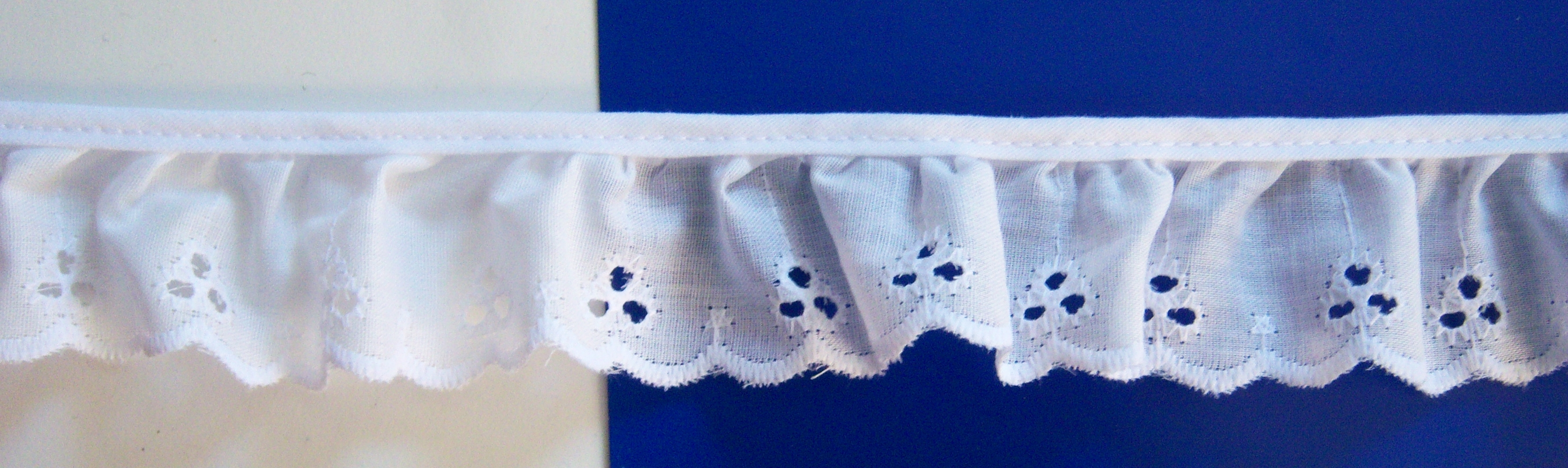 White Eyelet 1 1/2" Lace