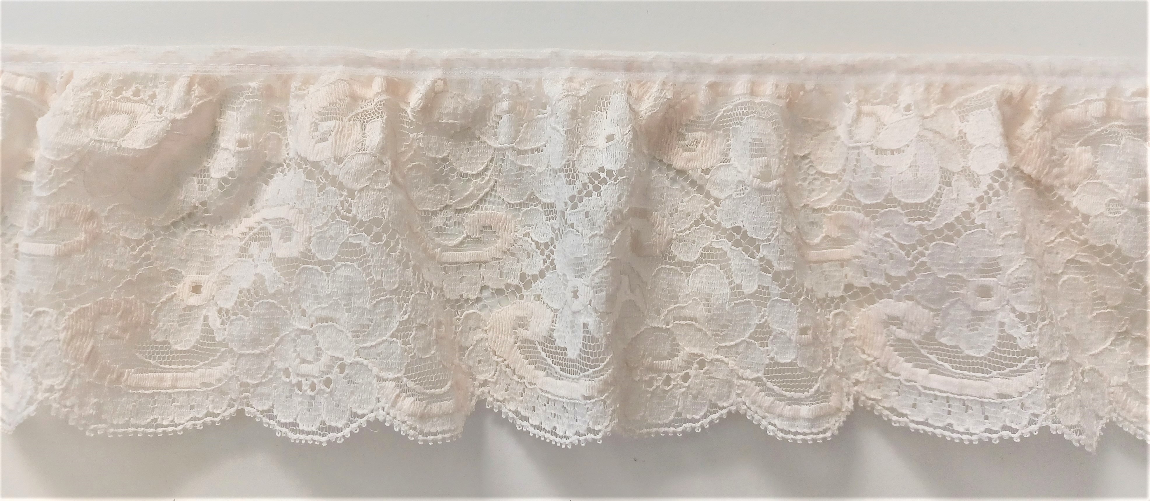 Blush 3 1/2" Ruffled Lace