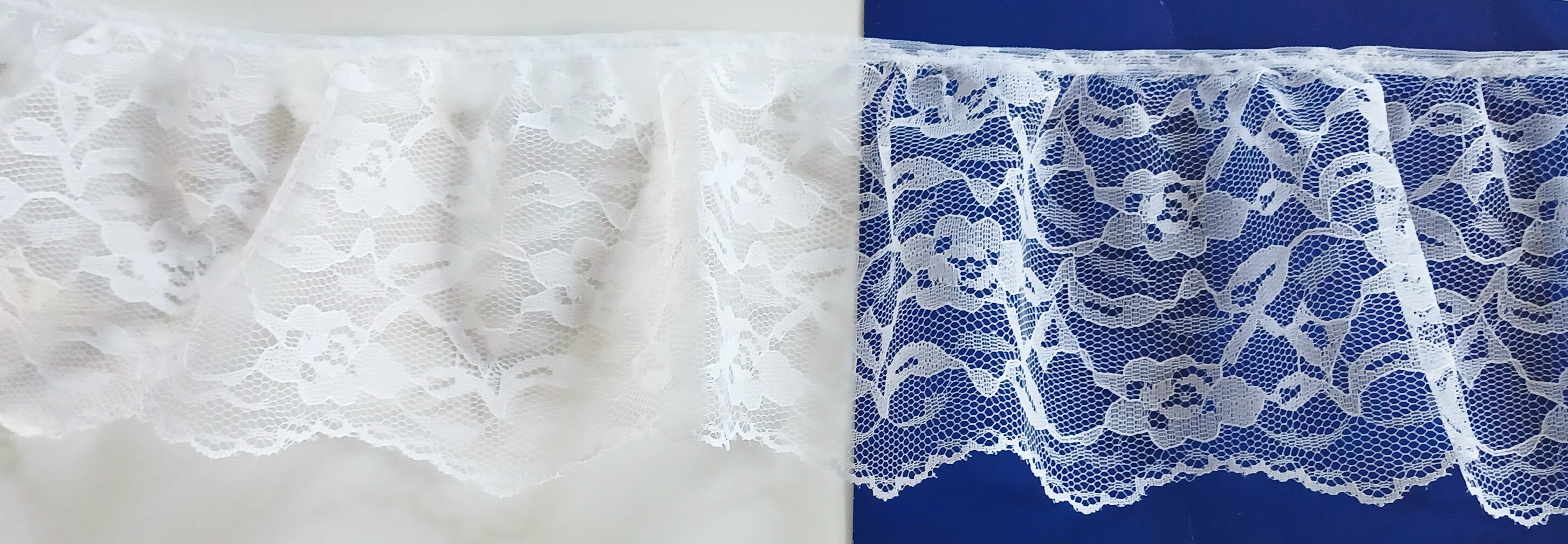 White 5" Ruffled Lace