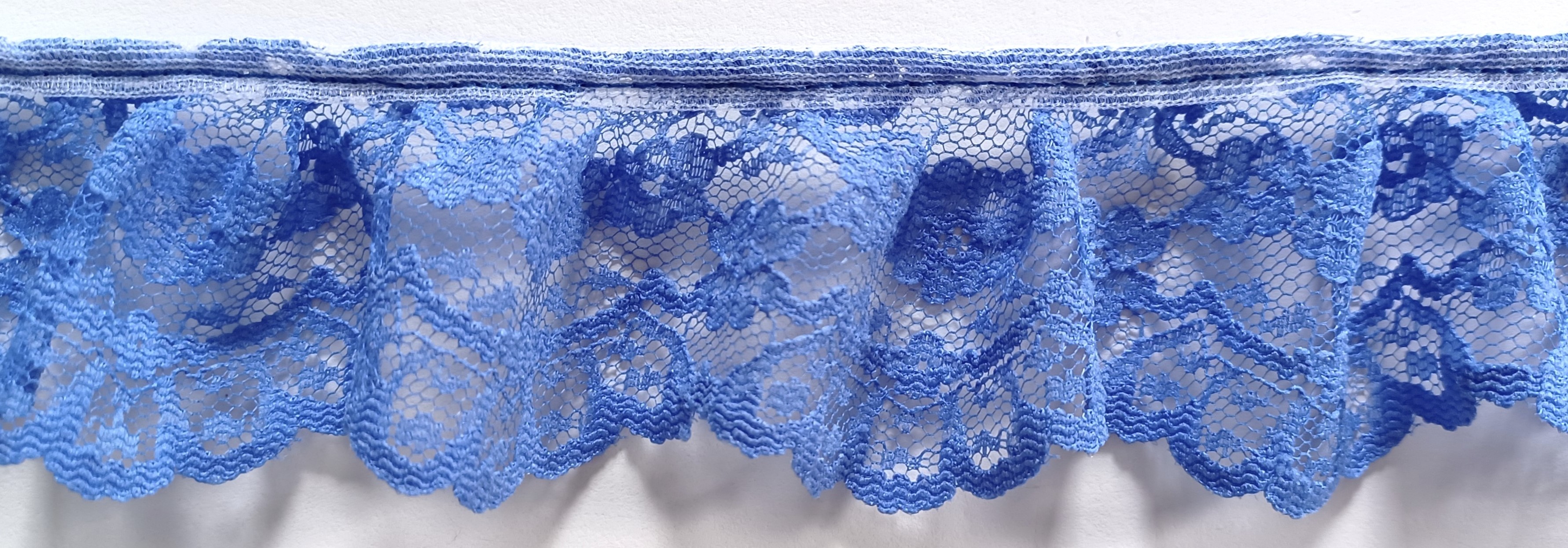 Blue Iris 2 1/4" Ruffled Lace