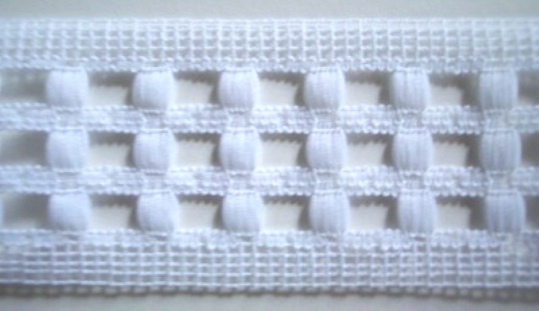 White 1 7/8" Nylon Lace