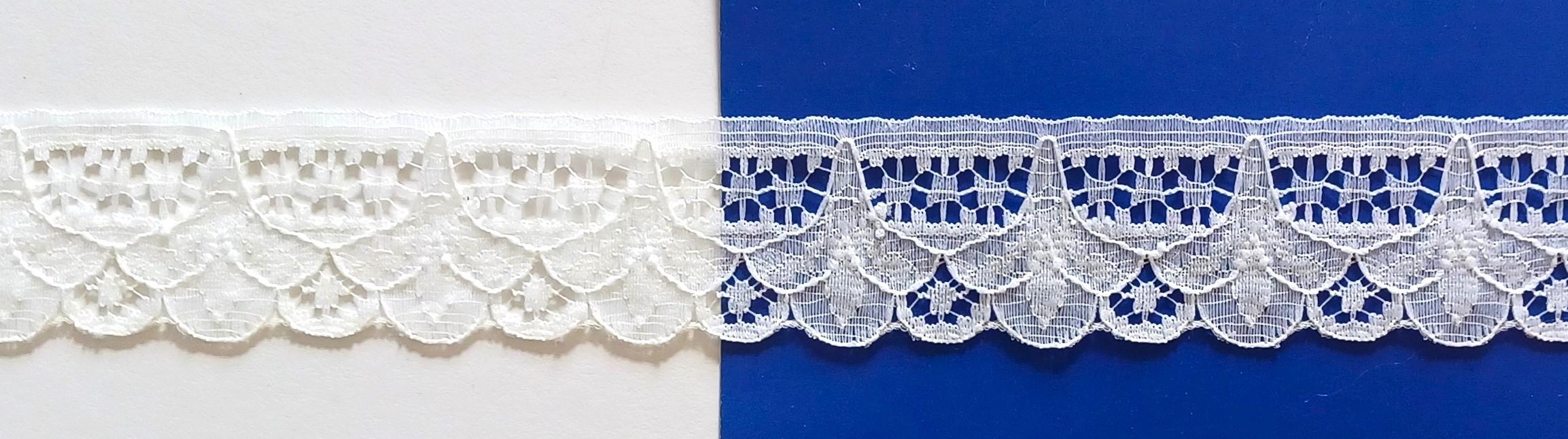 Light Ivory 1 1/4" Polyester Lace