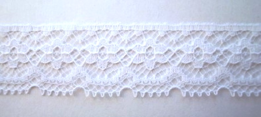 White 1" Nylon Lace