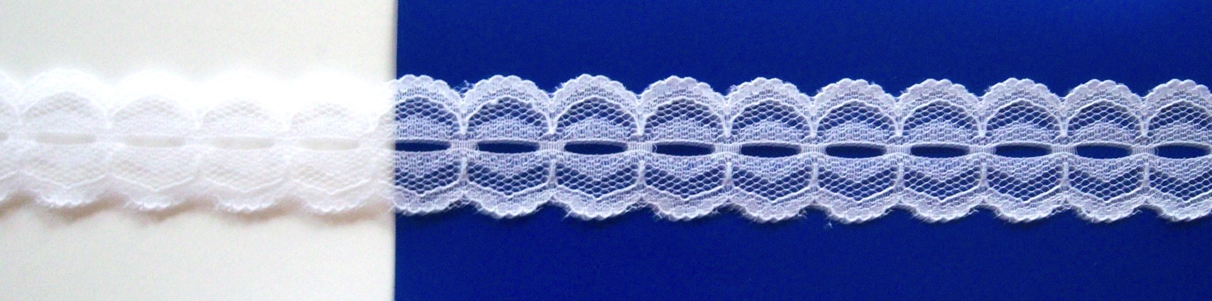 White 1 1/4" Nylon Lace