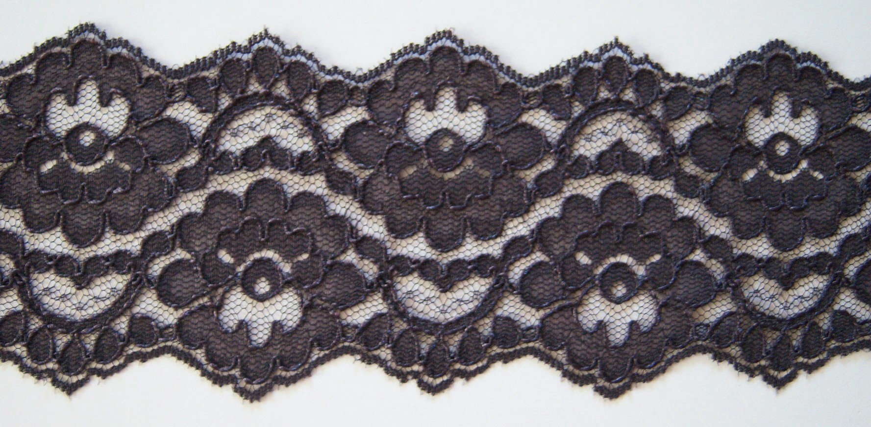 Charcoal 4" Nylon Lace