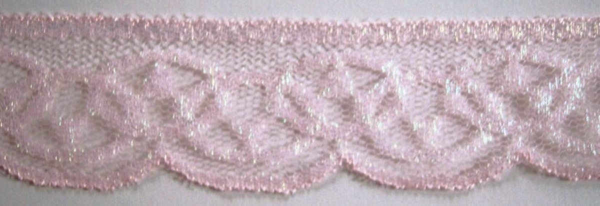 Light Pink Iridescent 1 1/2" Lace