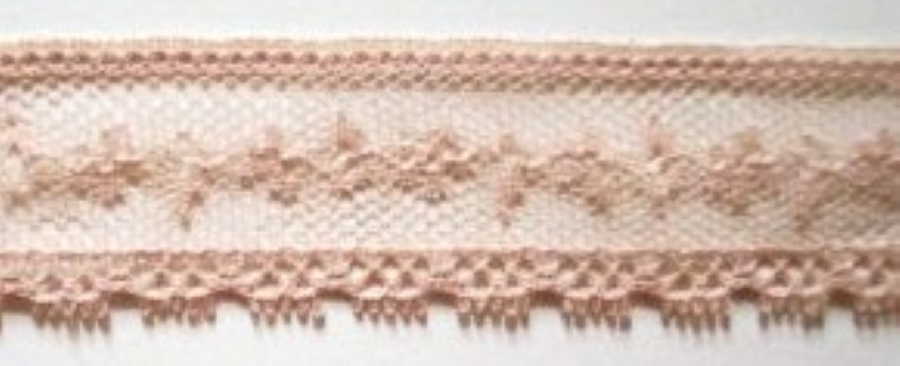 Nude Beige 1" Nylon Lace