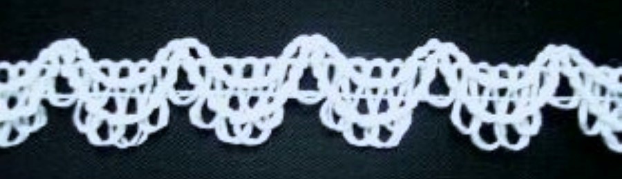 White 3/4" Nylon Lace