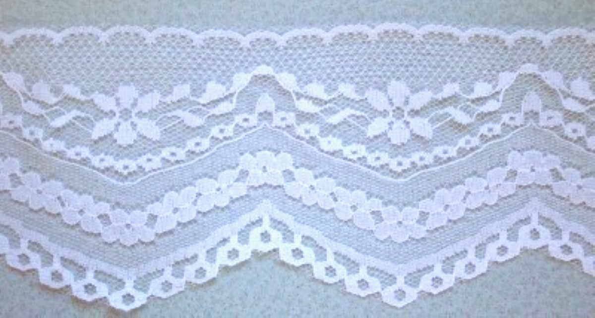 White 4" Nylon Lace