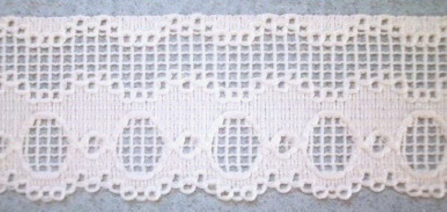 Ivory 1 7/8" Nylon Lace