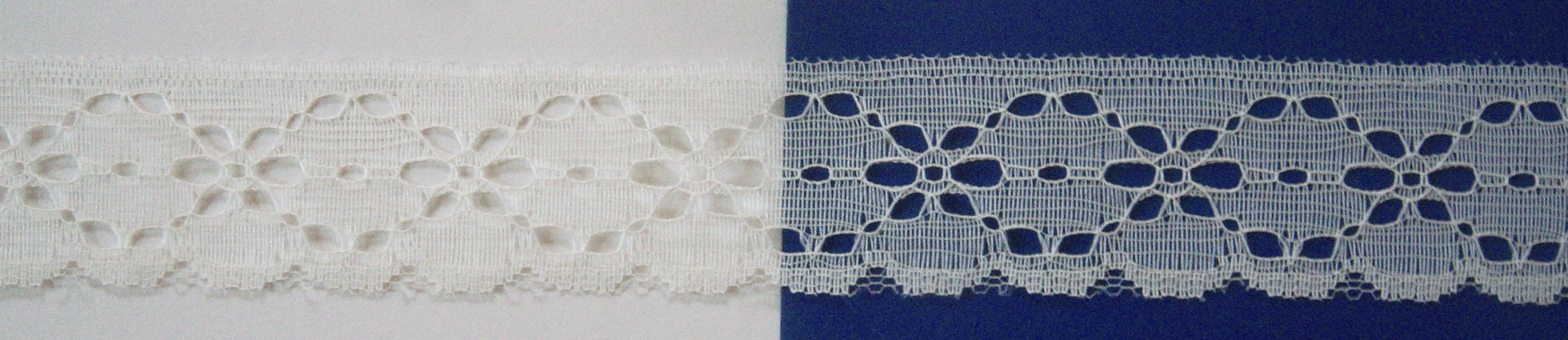 Light Ivory 1 1/4" Nylon Lace