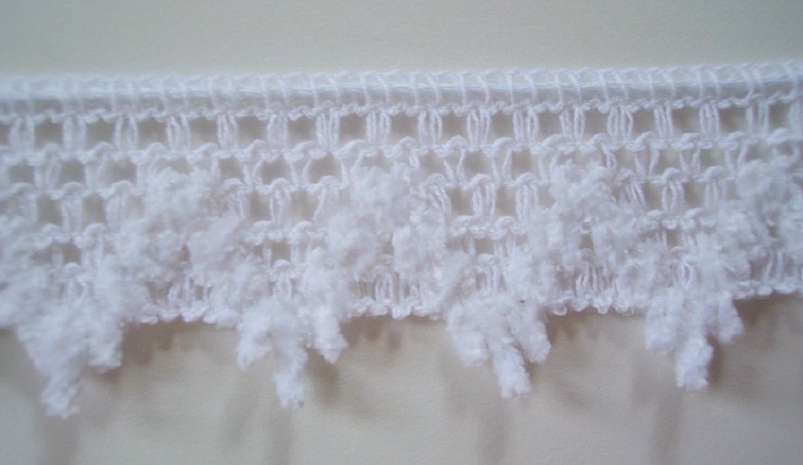 White Chenille 1 5/8" Lace