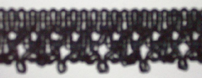 Black 7/8" Nylon Lace