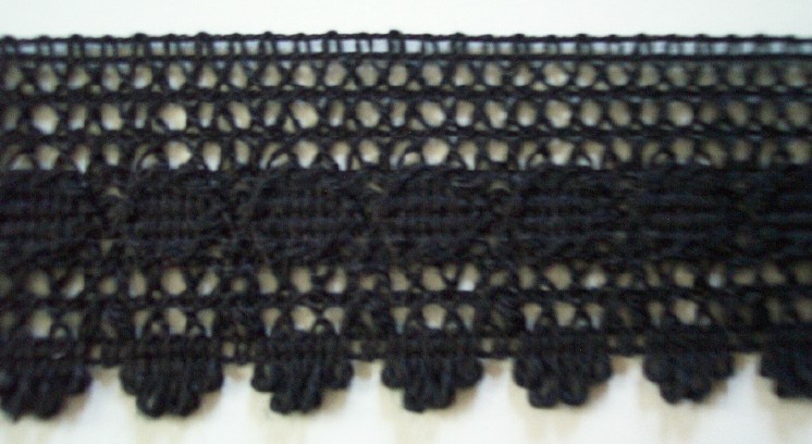 Black 1 7/8" Cluny Lace