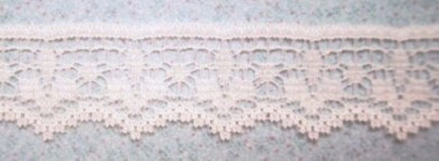 Light Ivory 3/4" Nylon Lace