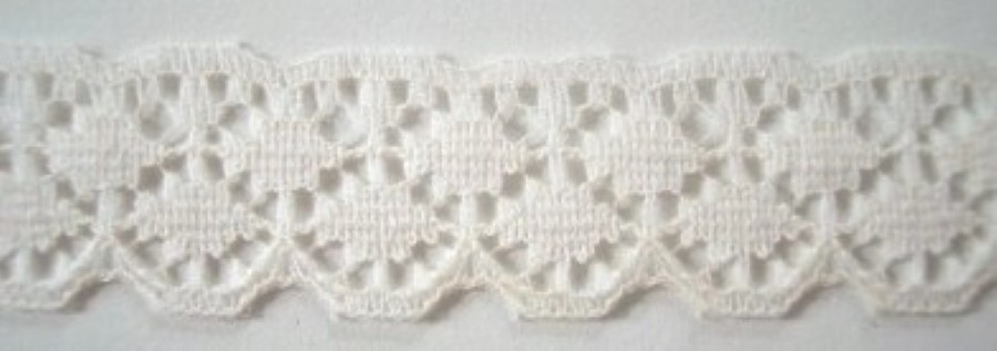 Light Ivory 3/4" Nylon Lace