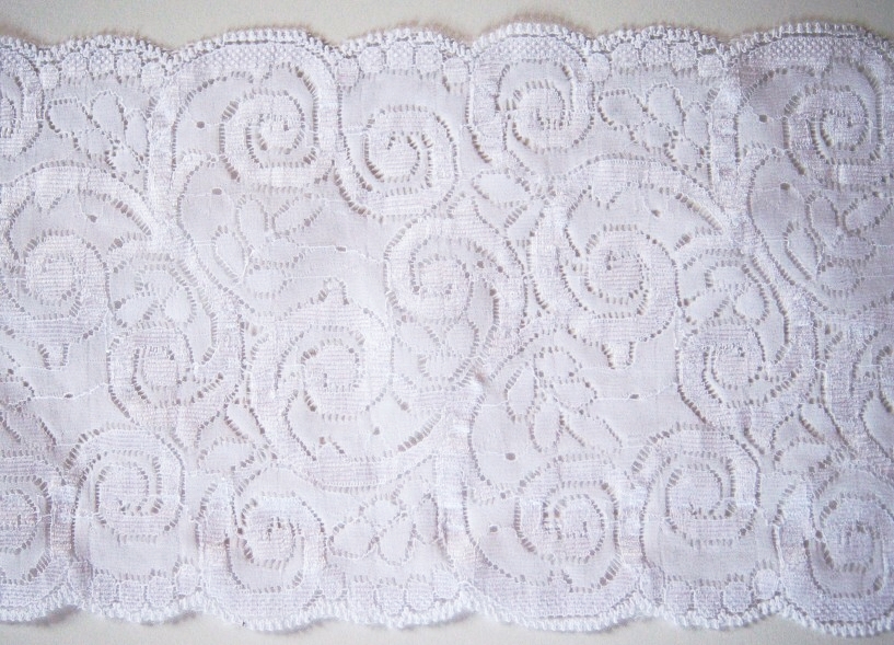 White 5 1/4" Nylon Lace