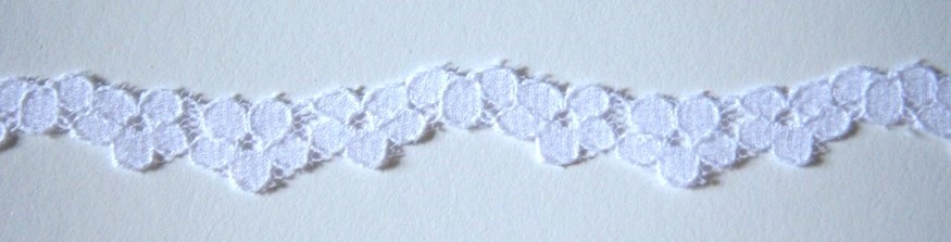 White 5/8" Nylon Lace