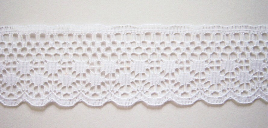 White 1 3/8" Nylon Lace