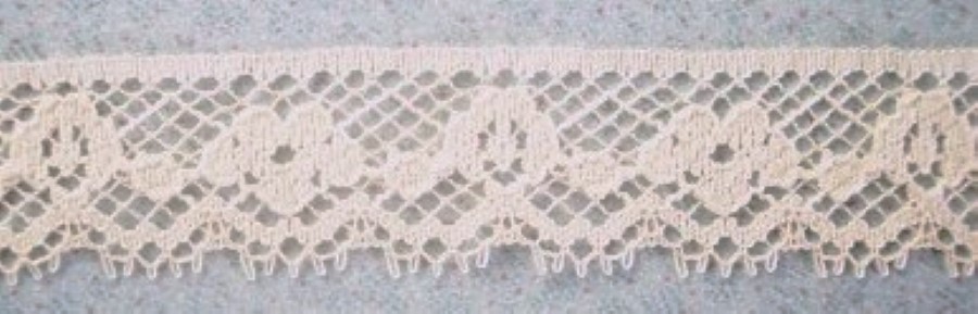 Light Ivory 3/4" Nylon Lace