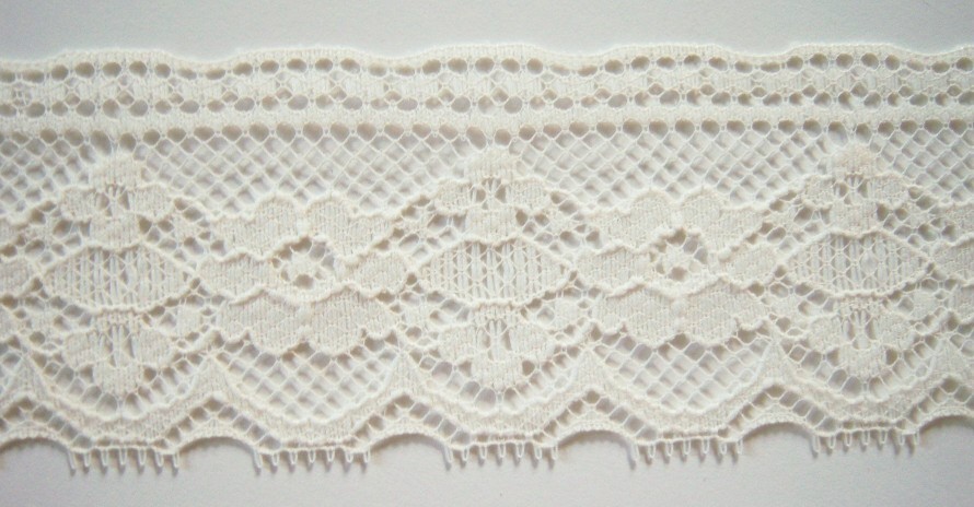 Light Ivory 2" Nylon Lace