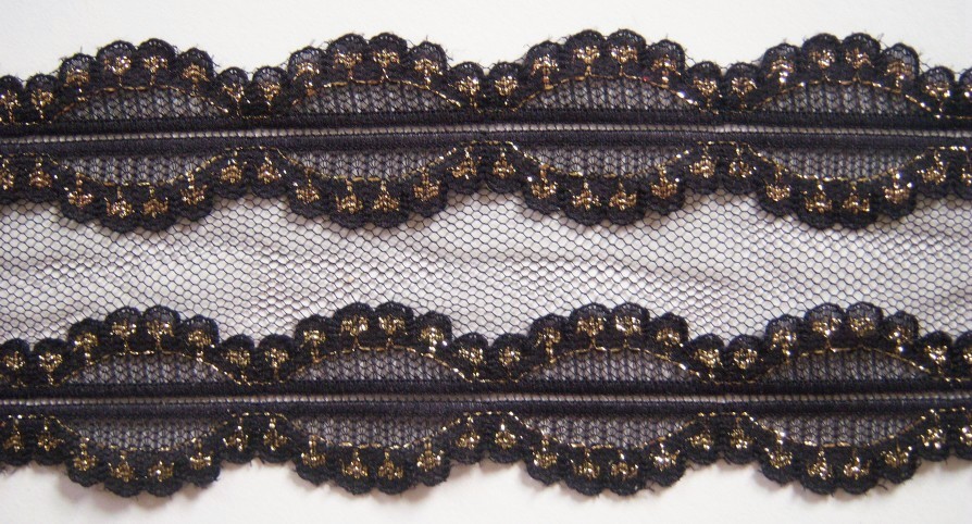 Black/Gold 3 3/4" Nylon