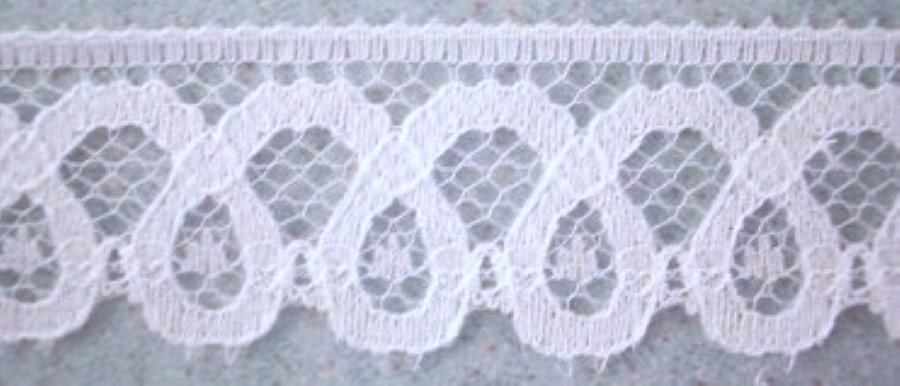 White 1" Nylon Lace