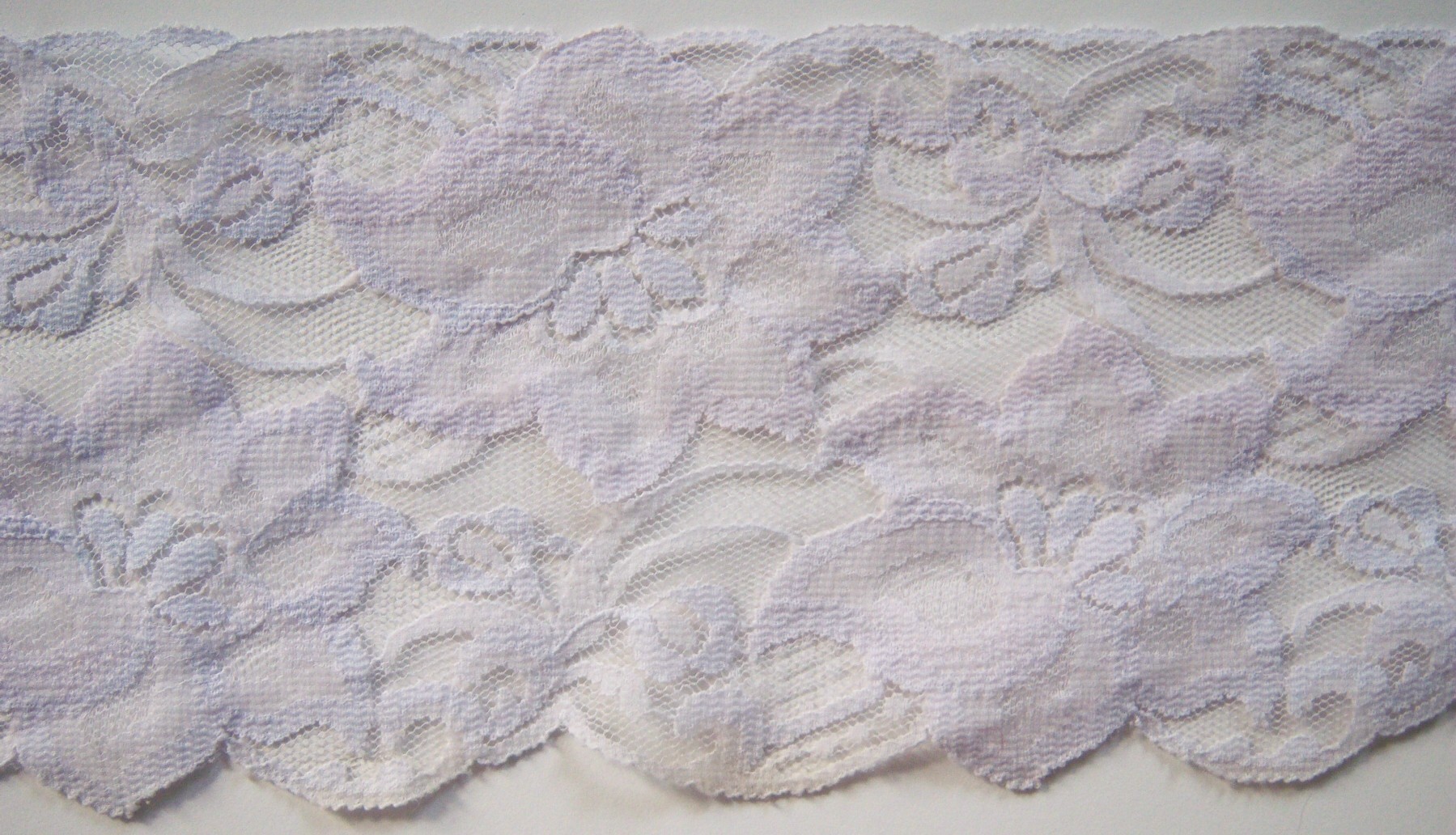 Pearl Grey 4" Nylon Lace