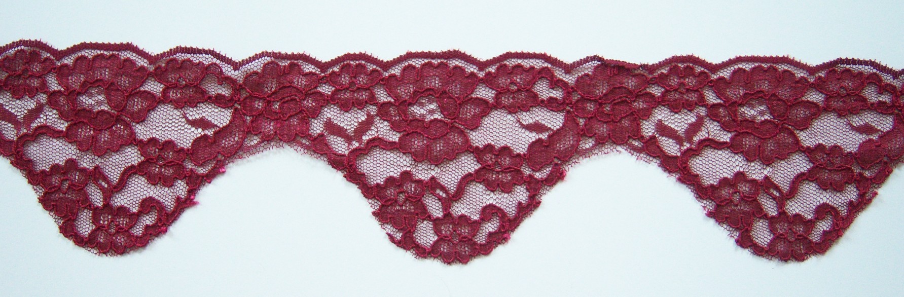 Wine 3 3/4" Nylon Lace