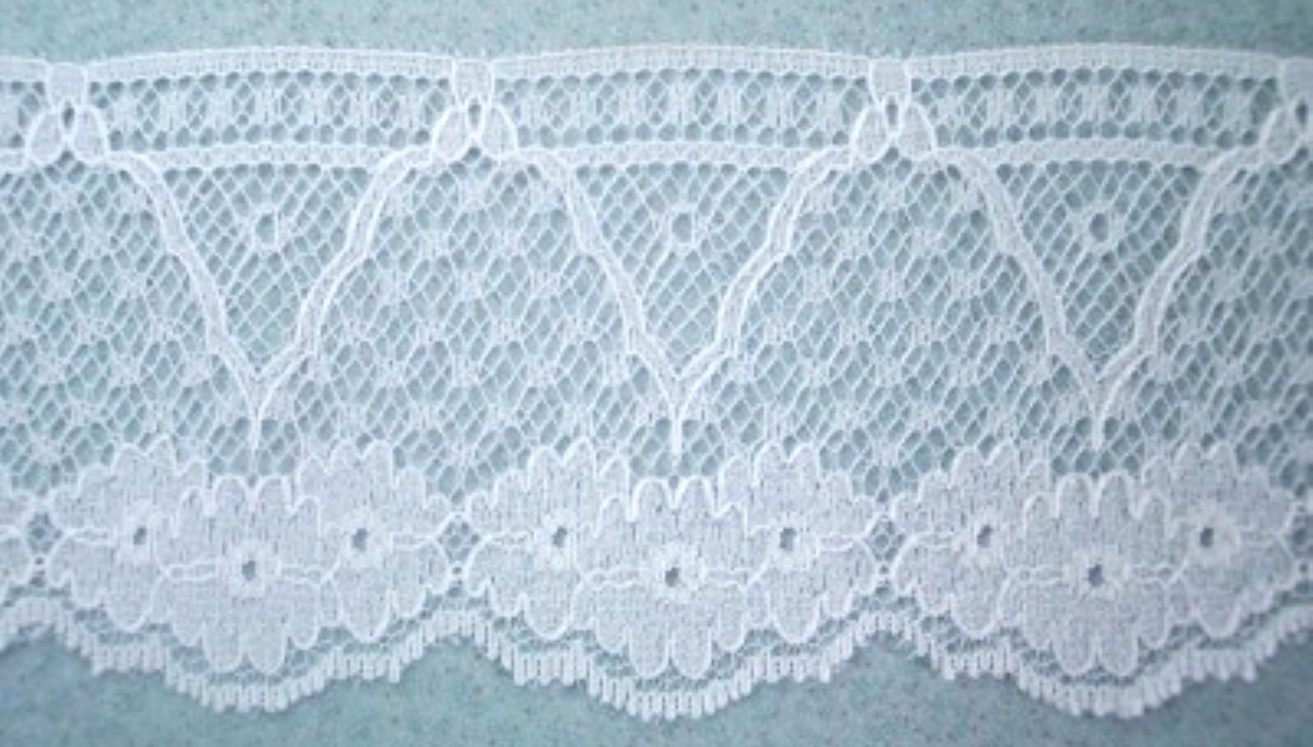 White 2 5/8" Nylon Lace