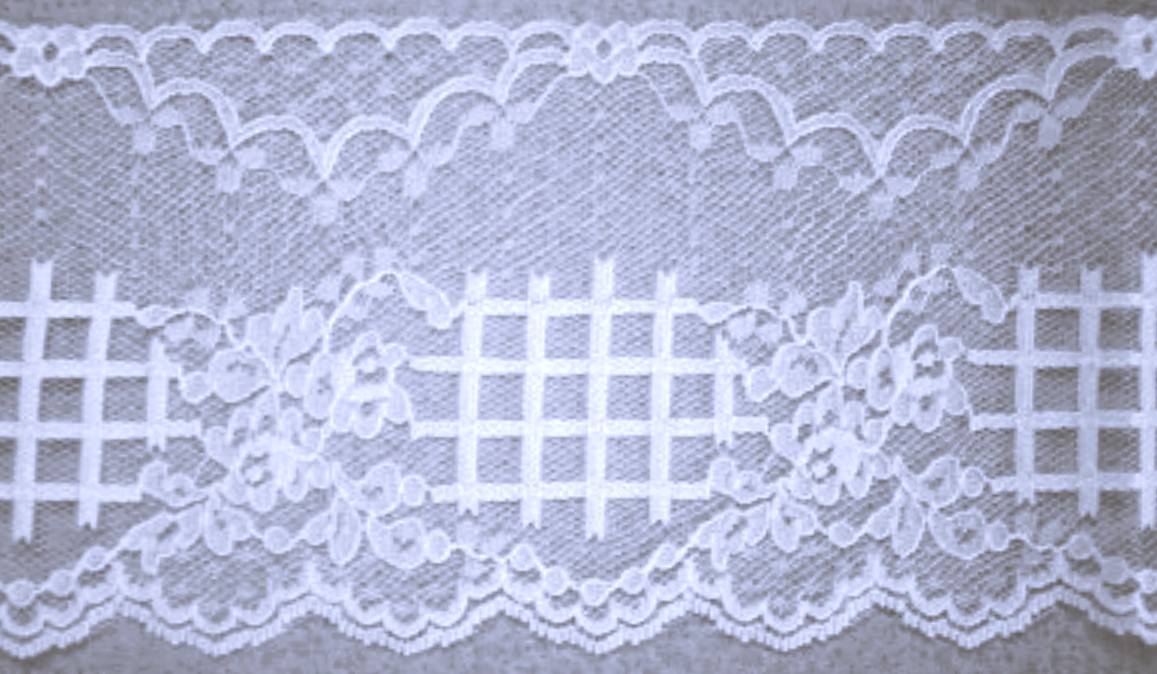 White 4" Nylon Lace