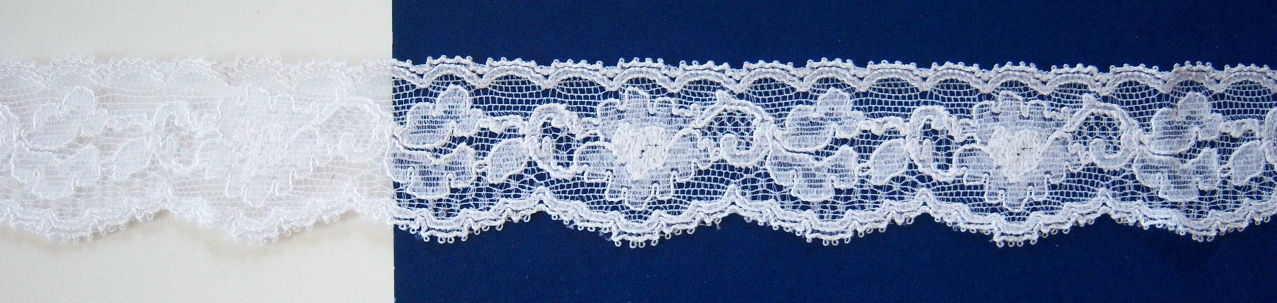 White #1144 Nylon 1 1/4" Lace