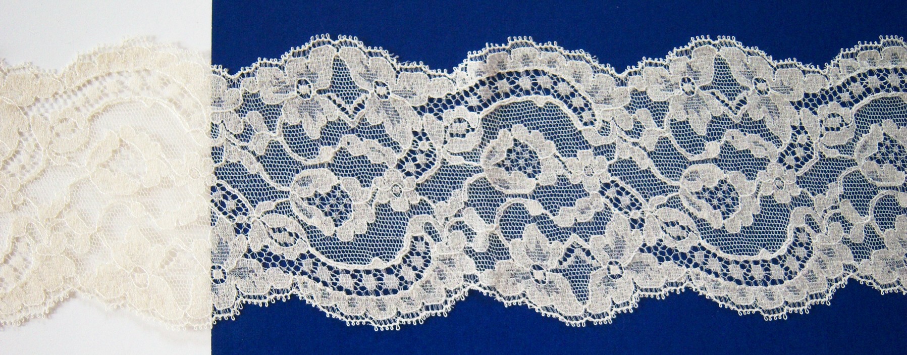 Ecru 3 1/4" Nylon Lace