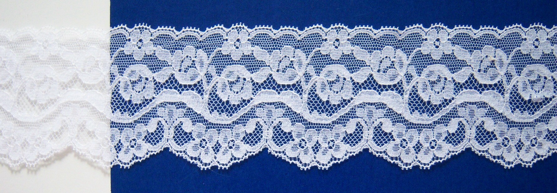 White Nylon 2 5/8" Lace