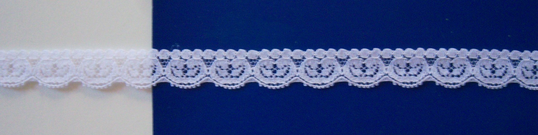 White 5/8" Nylon Lace