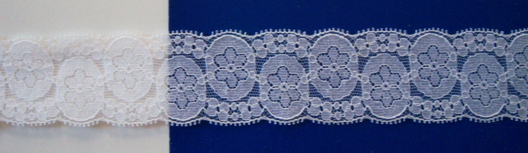 White 1 1/2" Nylon Lace