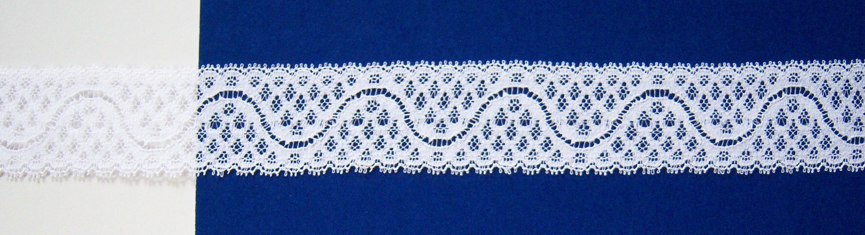 White #1144 Nylon 1 3/8" Lace