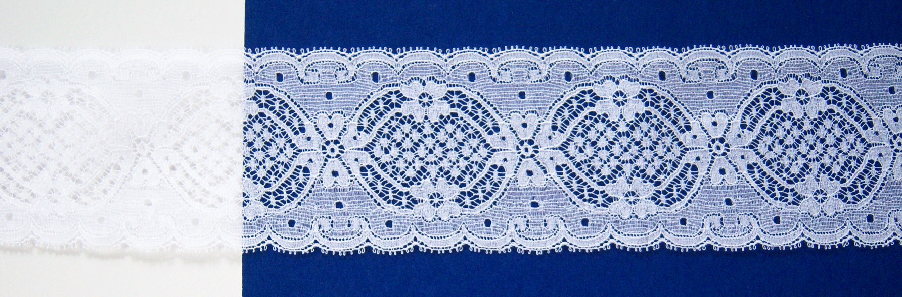 White Nylon 2 1/2" Lace