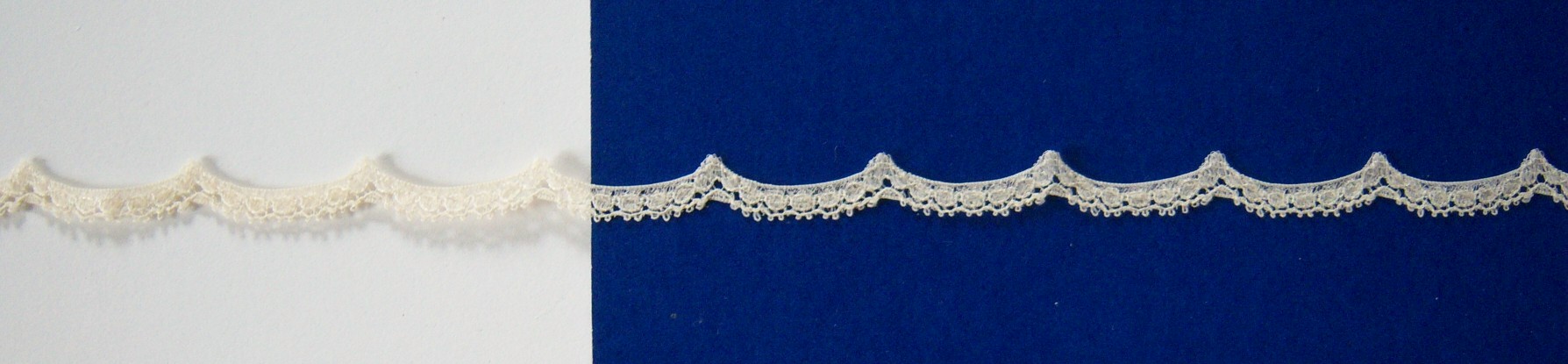 French Ecru Nylon 3/8 Inch Lace