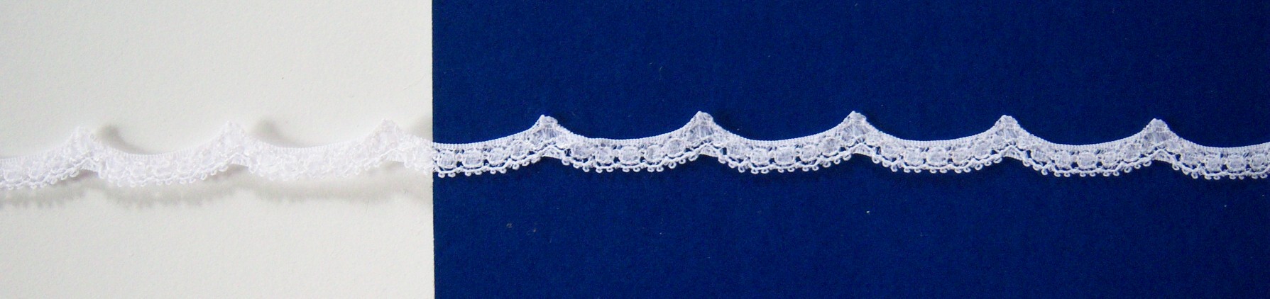 White Nylon 3/8 Inch Lace