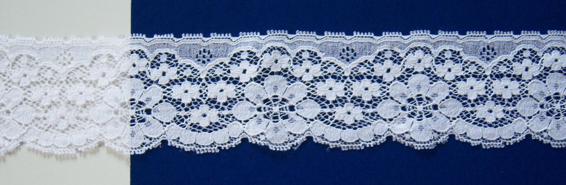 White #200/1144 Nylon 2 1/4" Lace